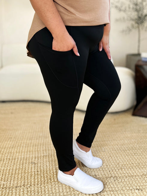 Wide Waistband Sports Leggings - Odaingerous